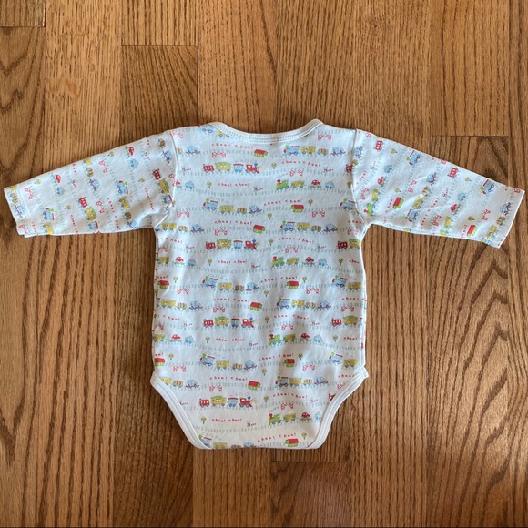 EUC Kissy Kissy All Aboard long sleeved onesie - Picture 8 of 10